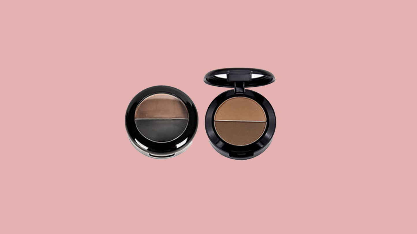 Poudre Sourcils 2-en-1 – Bicolore, Waterproof & Tenue prolongée