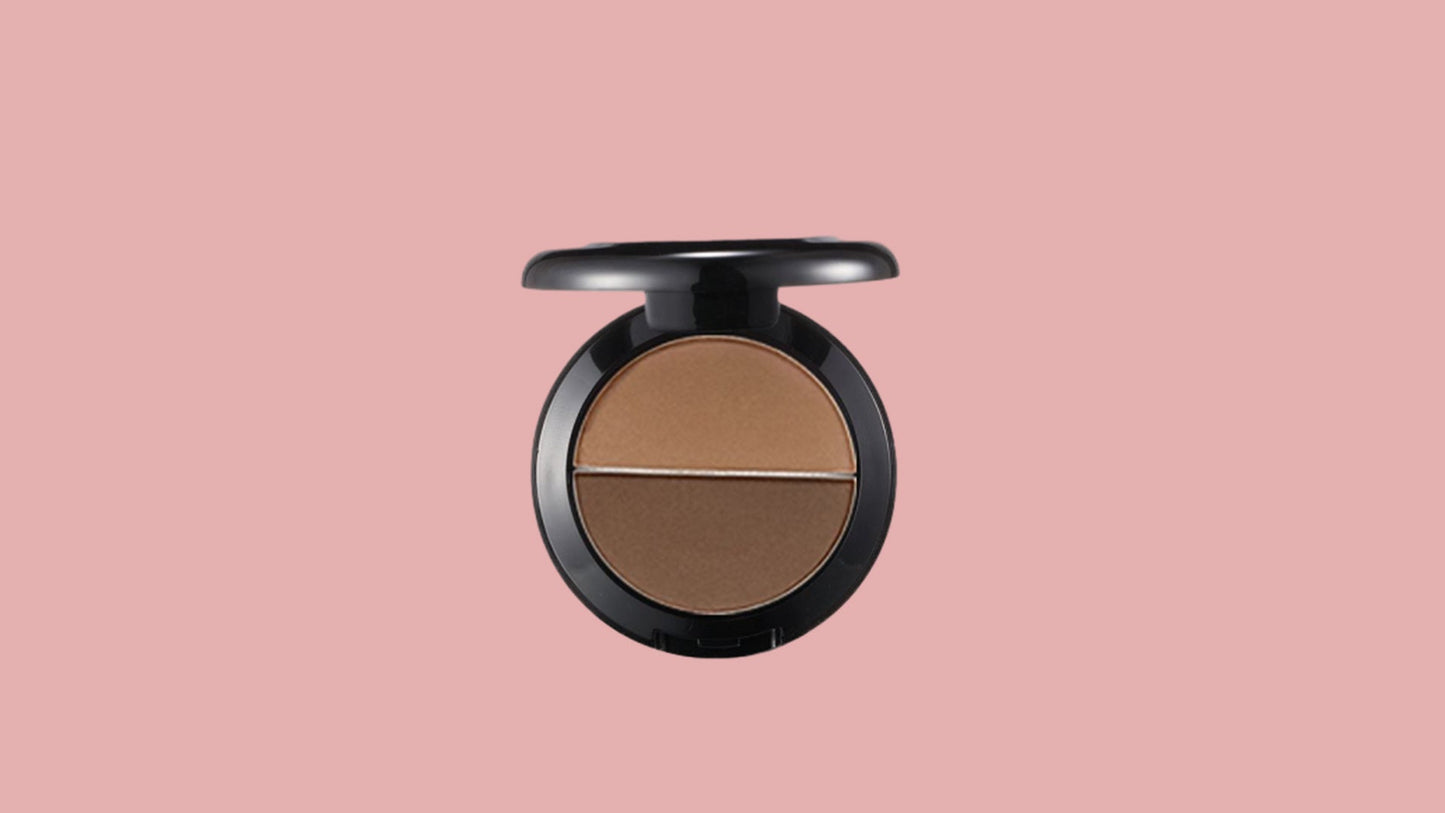 Poudre Sourcils 2-en-1 – Bicolore, Waterproof & Tenue prolongée